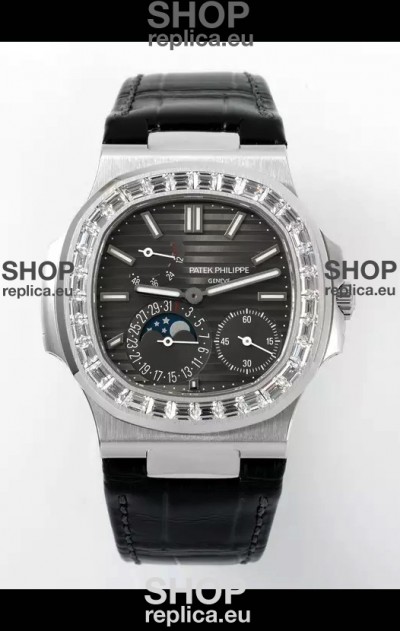 Patek Philippe Nautilus 5712/1A 1:1 Quality Swiss Replica Watch in Grey Dial