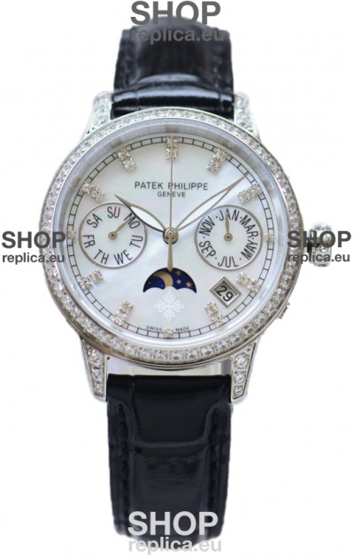 Patek Philippe Grand Complications Ladies First Perpetual Calendaer Steel Case Swiss Replica Watch