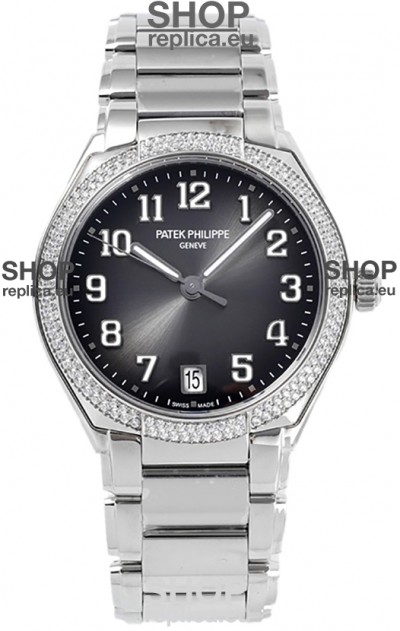 Patek Philippe Twenty-4 Grey Dial 904L Steel Casing 1:1 Mirror Replica Watch 36MM