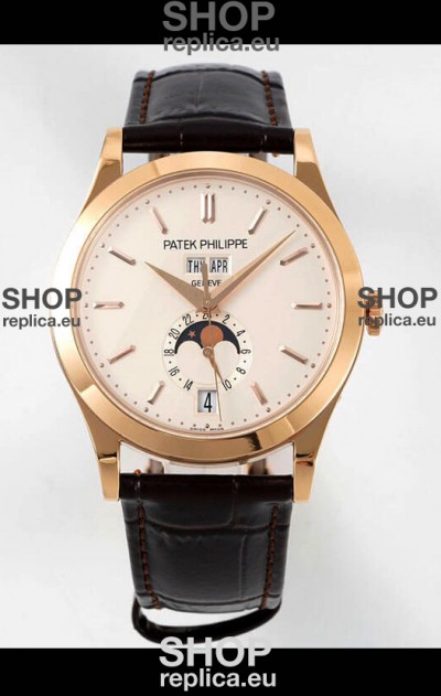 Patek Philippe Annual Calendar 5396R-011 Complications Swiss Replica Watch in White Dial