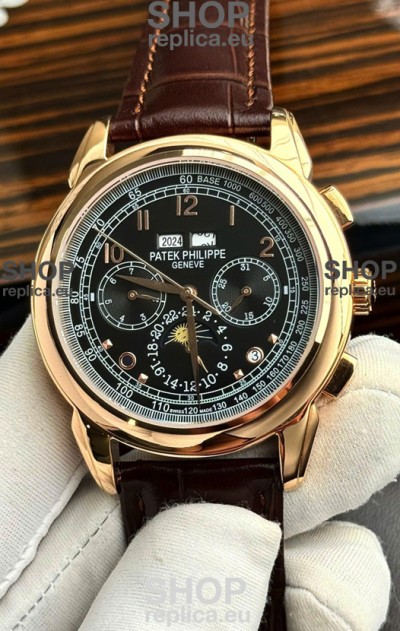 Patek Philippe Grand Complications 5270 Swiss Replica Watch in Rose Gold Casing