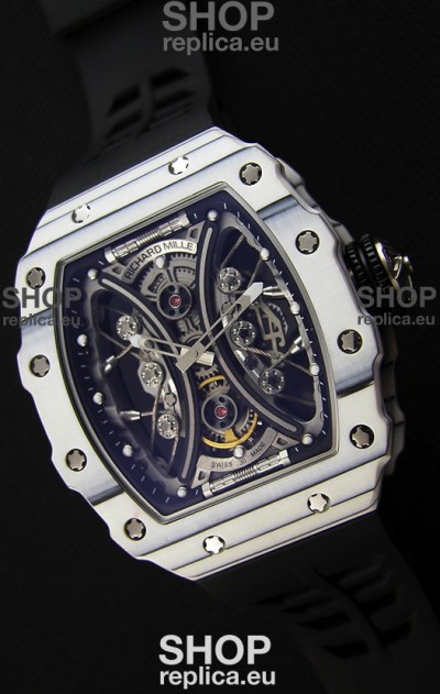 Richard Mille RM53-01 Pablo Mac Donough White Carbon Case Swiss Replica Watch 