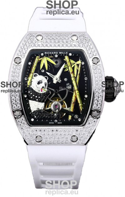 Richard Mille RM26-01 Tourbillon Panda Stainless Steel Casing Swiss Movement Watch 