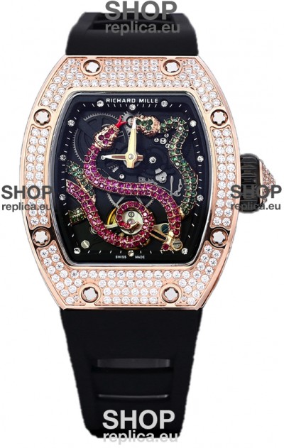 Richard Mille RM26-01 Serpent Dial Rose Gold Plated Watch in Swiss Automatic Movement