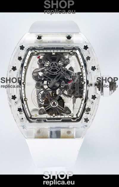 Richard Mille Super Clone 56-01 Transparent Sapphires Casing with Genuine Tourbillon Watch
