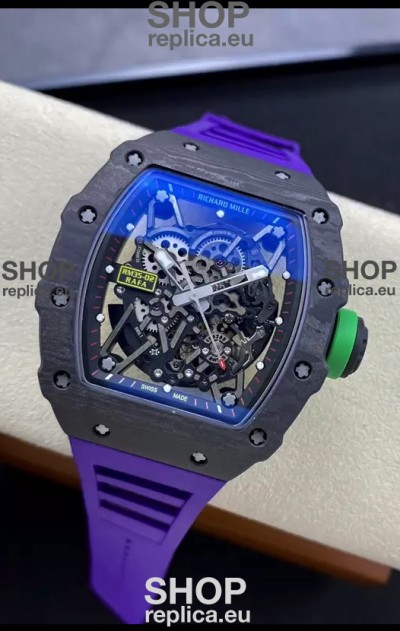 Richard Mille RM35-02 Rafael Nadal Carbon Fiber Casing with Genuine Tourbillon Super Clone Watch