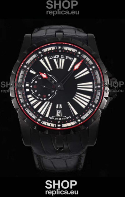 Roger Dubuis Excalibur DLC Coated Casing 1:1 Mirror Swiss Replica Watch