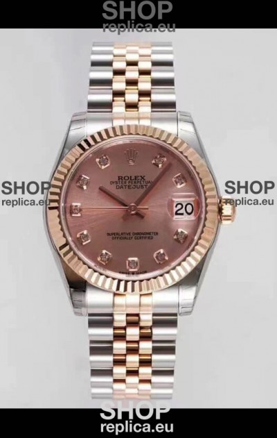 Rolex Datejust 31MM Cal.3135 Movement Swiss Replica Champange Dial Jubilee Strap - Ultimate 904L Steel Watch