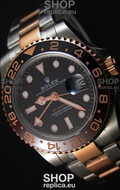 Rolex GMT Masters II 126711CHNR Two Tone Rose Gold Swiss Replica - Ultimate 904L Steel Watch