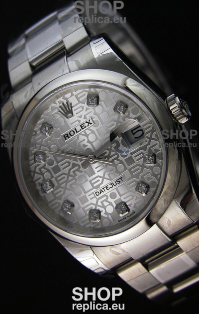 Rolex Datejust Japanese Replica Watch - Silver Dial in 36MM with Oyster Strap