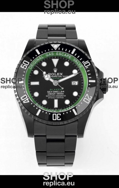 Rolex SeaDweller Deepsea BLAKEN Black Dial in 1:1 Mirror Quality - PVD Casing