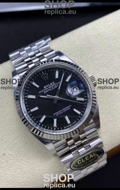 Rolex Datejust Cal.3235 Movement 1:1 Mirror Replica 904L Steel 36MM - Black Dial
