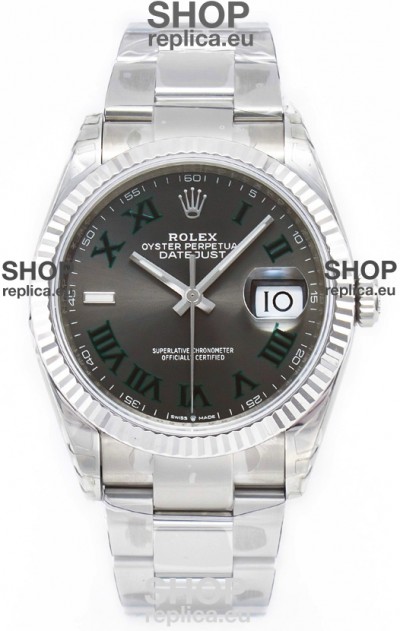 Rolex Datejust 126330 Wimbledon 41MM ETA3235 Grey Dial 72 Hours Power 1:1 Mirror Replica