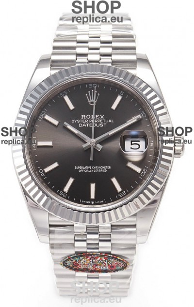 Rolex Datejust 126334 41MM ETA3235 72 Hours Power Grey Dial Oyster 1:1 Mirror Replica