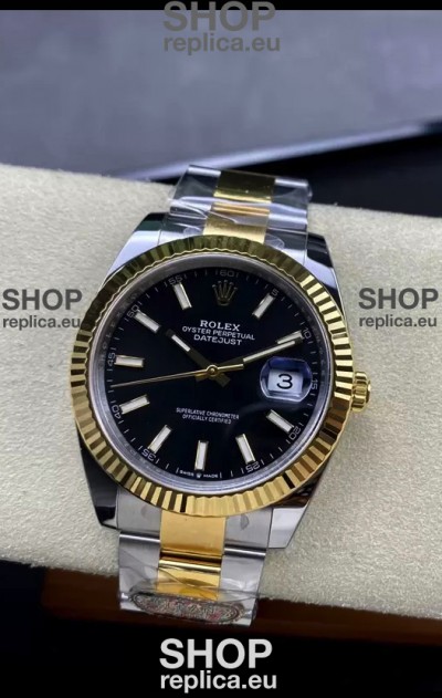 Rolex Datejust 126331 41MM ETA 3235 Swiss 1:1 Mirror Replica Watch in Yellow Gold 904L Steel 