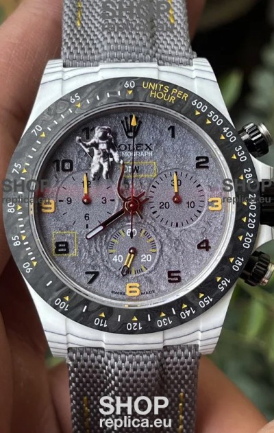 Rolex Cosmograph Daytona DiW Space Mission Carbon Fiber Watch Cal.4130 Movement