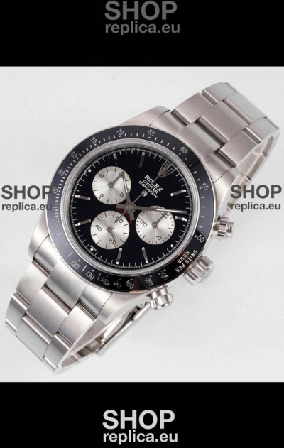 Rolex Daytona Super Clone BLAKEN Paul Newman Black Dial Swiss Replica Watch - 4130 Movement