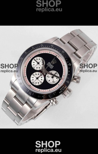 Rolex Daytona Super Clone BLAKEN Paul Newman Black Dial Swiss Replica Watch - 4130 Movement