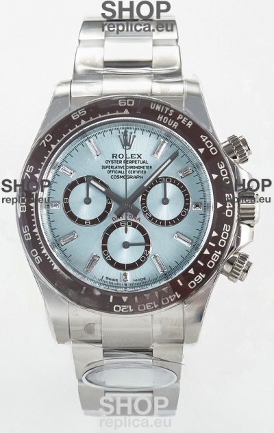 Rolex Daytona Super Clone M126506 ICE Blue Crystal Numerals Dial Original Cal.4131 Movement