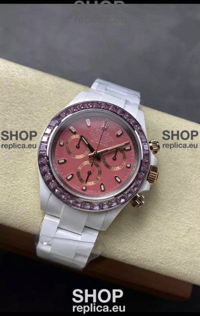 Rolex Daytona AET Remould Dark Green Dial Full Ceramic Strap Watch in Cal.4130 Movement