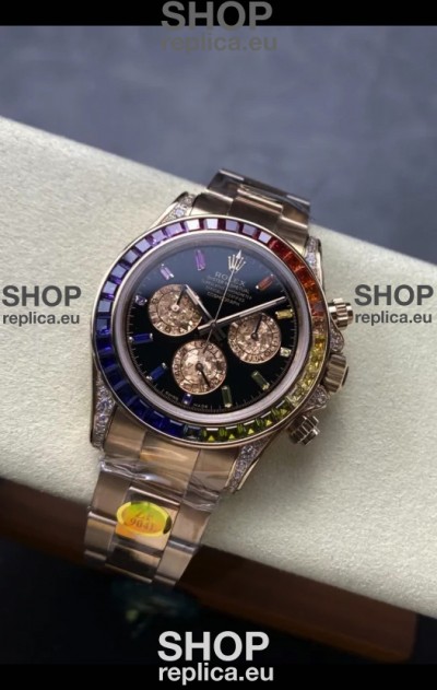 Rolex Daytona Super Clone 116595RBOW Rose Gold 1:1 Mirror Cal.4131 Movement Repllica Watch 