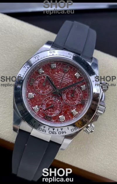 Rolex Cosmograph Daytona Grossular Rubellite Dial Original Cal.4130 Movement - 904L Steel Watch