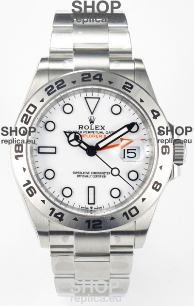 Rolex Explorer II Super Clone M216570-002 1:1 Mirror Replica Watch - White Dial CAL. 3285 Movement