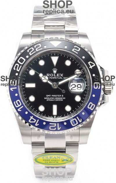 Rolex GMT Masters II Super Clone 126710BLNR Batman Cal.3285 Movement Swiss Replica Watch