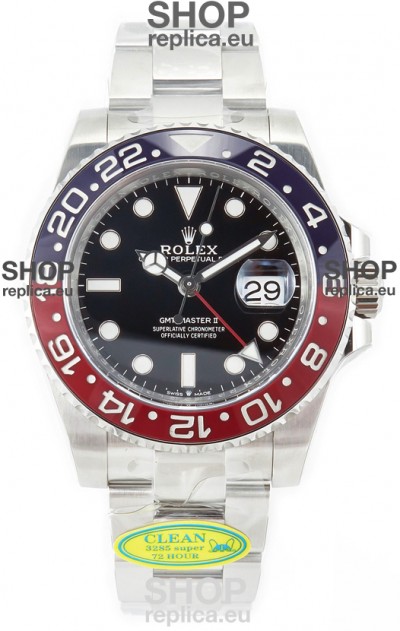 Rolex GMT Masters II 126710BLRO Cal.3285 72 Hours Power Oyster Strap Swiss Replica 904L Steel 