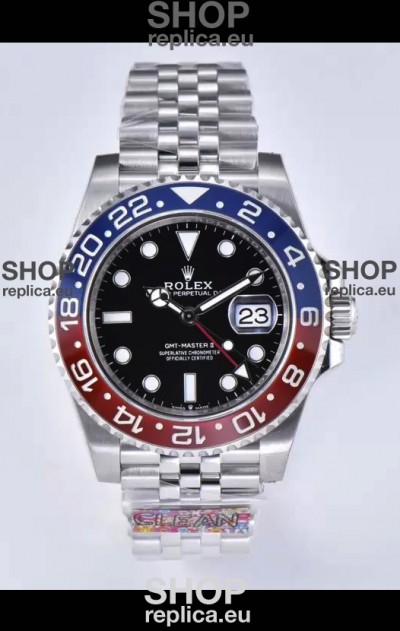 Rolex GMT Masters II m126710BLRO PEPSI Cal.3285 Movement Swiss Replica - Ultimate 904L Steel Watch
