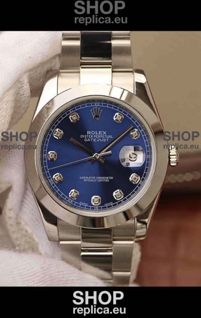 Rolex Datejust 41MM Cal.3135 Movement Swiss Replica Watch in 904L Steel Two Tone Grey Dial