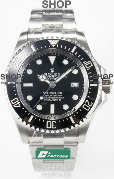 Rolex Sea-Dweller Deepsea Super Clone 126660LN Swiss Replica Watch 1:1 Mirror Replica in 904L Steel Case