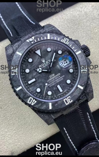 Rolex Submariner DiW Carbon Fiber Edition Swiss Replica Watch - 1:1 Mirror Replica