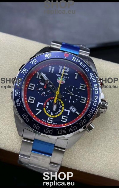 Tag Heuer F1 Edition Swiss Quartz Watch in Blue Dial Stainless Steel Casing 