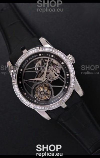 Roger Dubuis Excalibur Spider Flying Tourbillon Skeleton Titanium Casing 1:1 Mirror Swiss Watch
