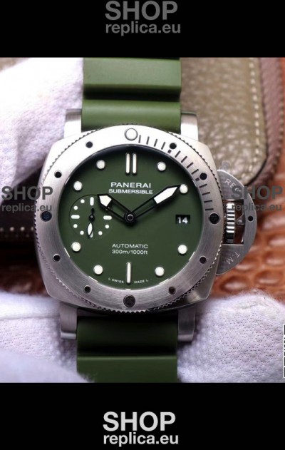 Panerai Luminor Submersible Verde Militare PAM1055 Swiss Replica Watch 42MM