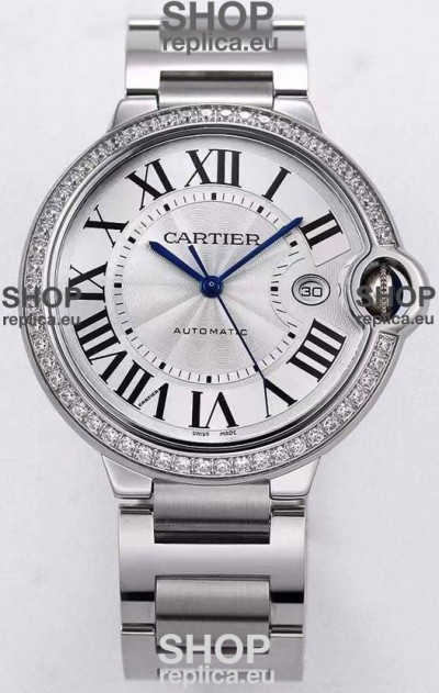 Ballon De Cartier Automatic 1:1 Mirror Swiss Replica Watch in 904L Steel Casing - 36MM