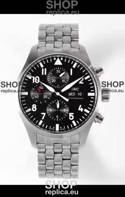 IWC Pilot Chronograph Le Petit Prince Edition Black Dial 1:1 Mirror Replica Watch