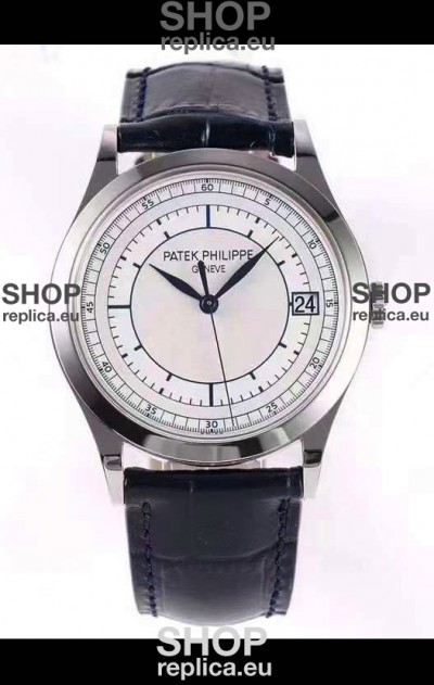 Patek Philippe Calatrava 5296 Sector Dial 1:1 Mirror Swiss Replica Watch Steel Casing