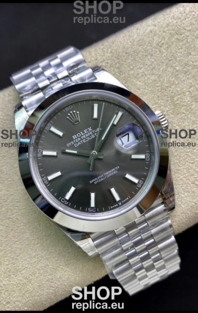 Rolex Datejust 126300 41MM Cal.3135 Swiss 1:1 Mirror Replica Watch in 904L Grey Dial