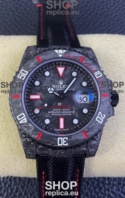 Rolex Submariner DiW Carbon Fiber Edition Swiss Replica Watch - 1:1 Mirror Replica