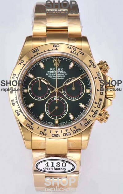 Rolex Cosmograph Daytona 116508 Yellow Gold Original Cal.4130 Movement - Improved Ultimate 904L Steel Watch