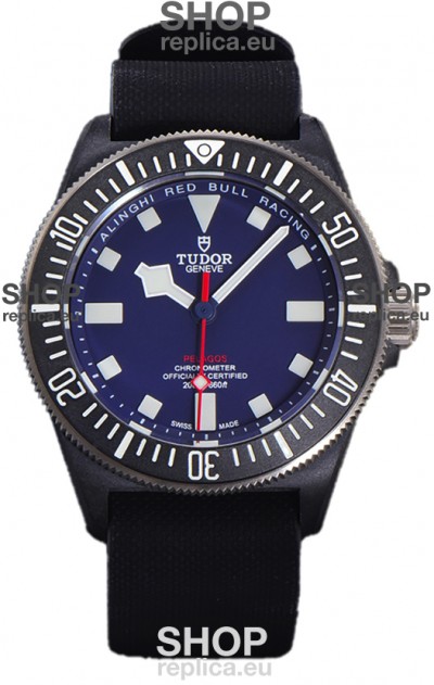 Tudor Pelagos FXD Titanium Casing 1:1 Mirror Replica Blue Dial in Black Nato Strap