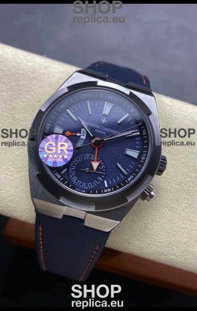 Vacheron Constantin Overseas Dual Time Titanium 1:1 Mirror Swiss Replica Watch in Blue Dial