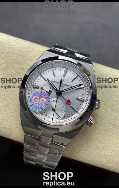 Vacheron Constantin Overseas Dual Time Stainless Steel 1:1 Mirror Swiss Replica Steel Dial