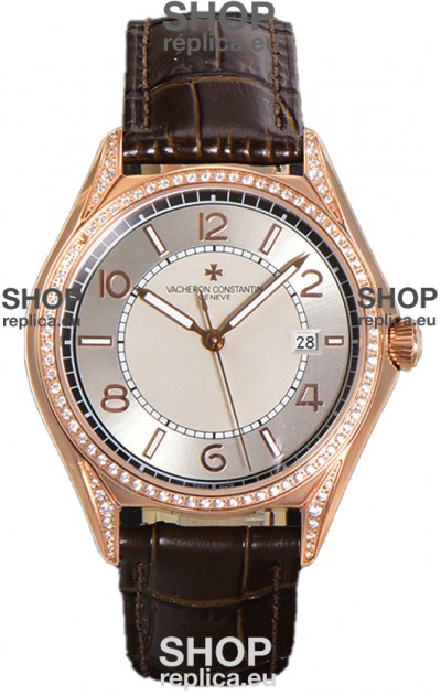 Vacheron Constantin Fiftysix Edition 904L Steel Rose Gold 1:1 Mriror Replica Creme Dial