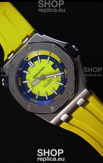 Audemars Piguet Royal Oak Offshore Diver Japanese Automatic Replica Watch in Yellow