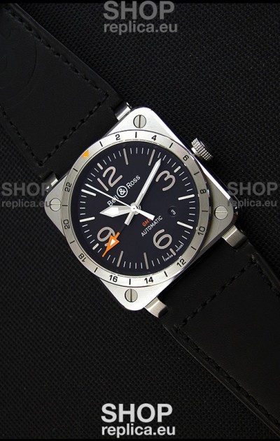 Bell & Ross BR03-93 GMT Steel Swiss Replica Watch 1:1 Edition 42MM
