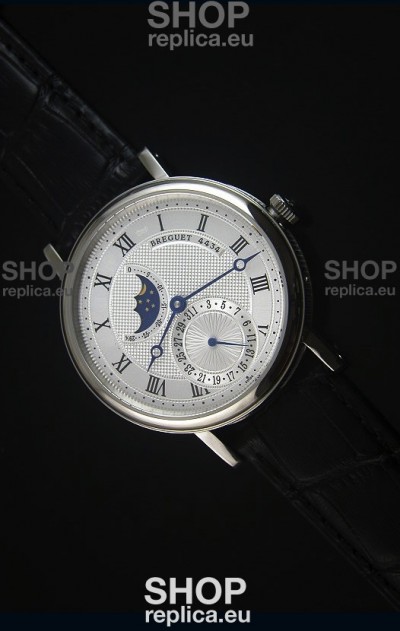 Breguet Classique Moonphase Stainless Steel Swiss Replica Watch
