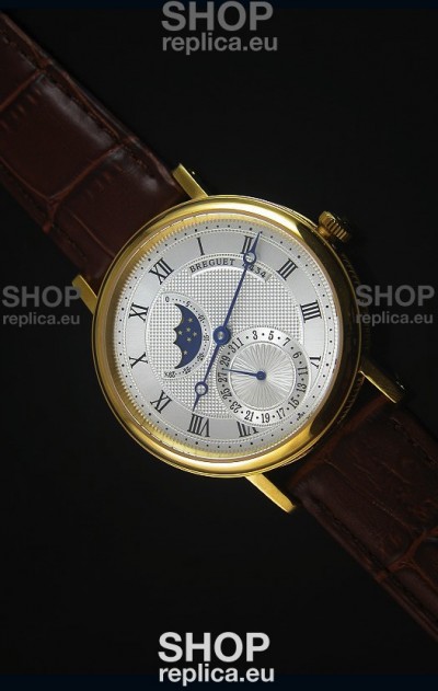 Breguet Classique Moonphase Yellow Gold Swiss Replica Watch
